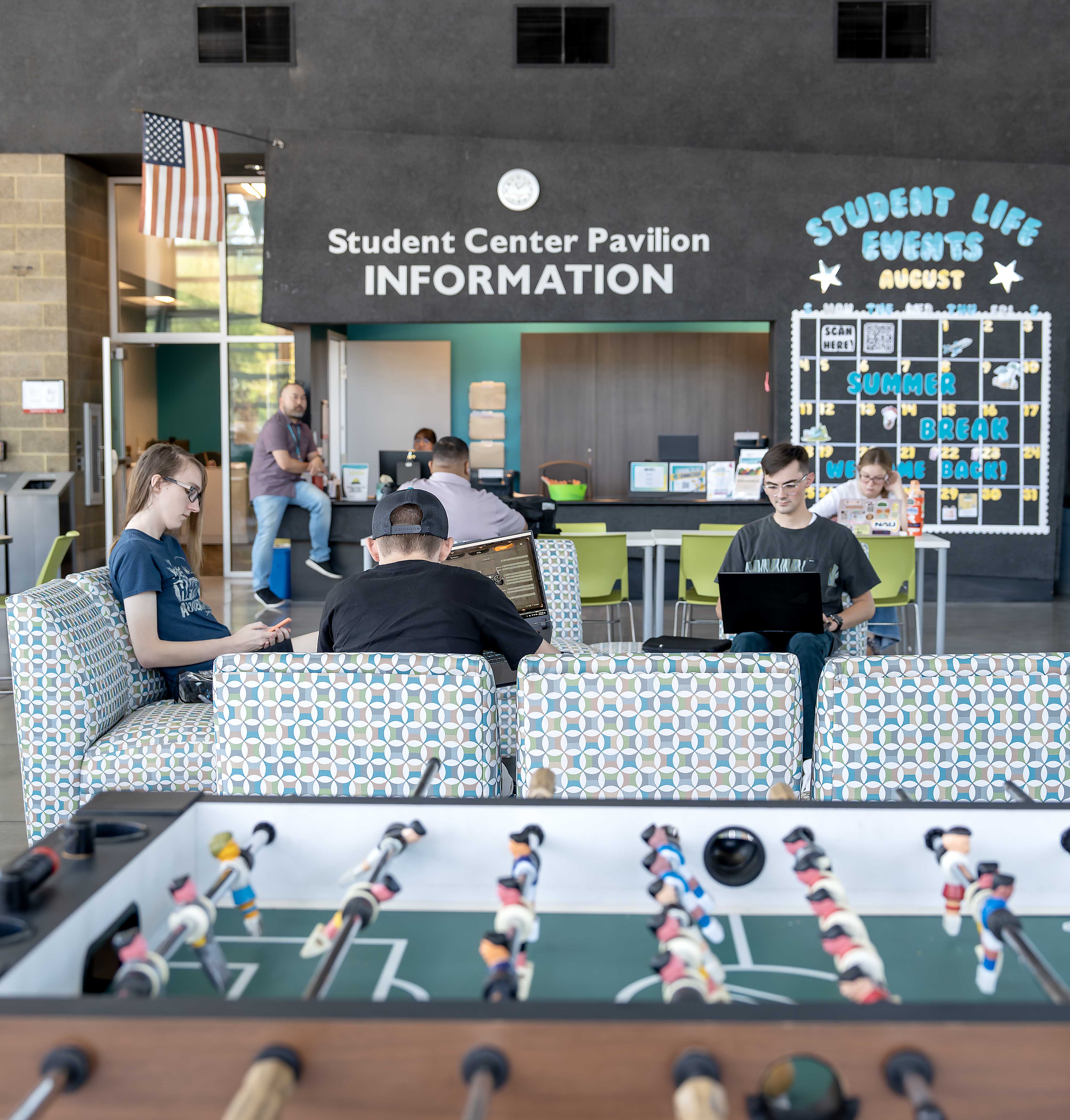 The Student Pavilion is a great place to find CGCC resources. 