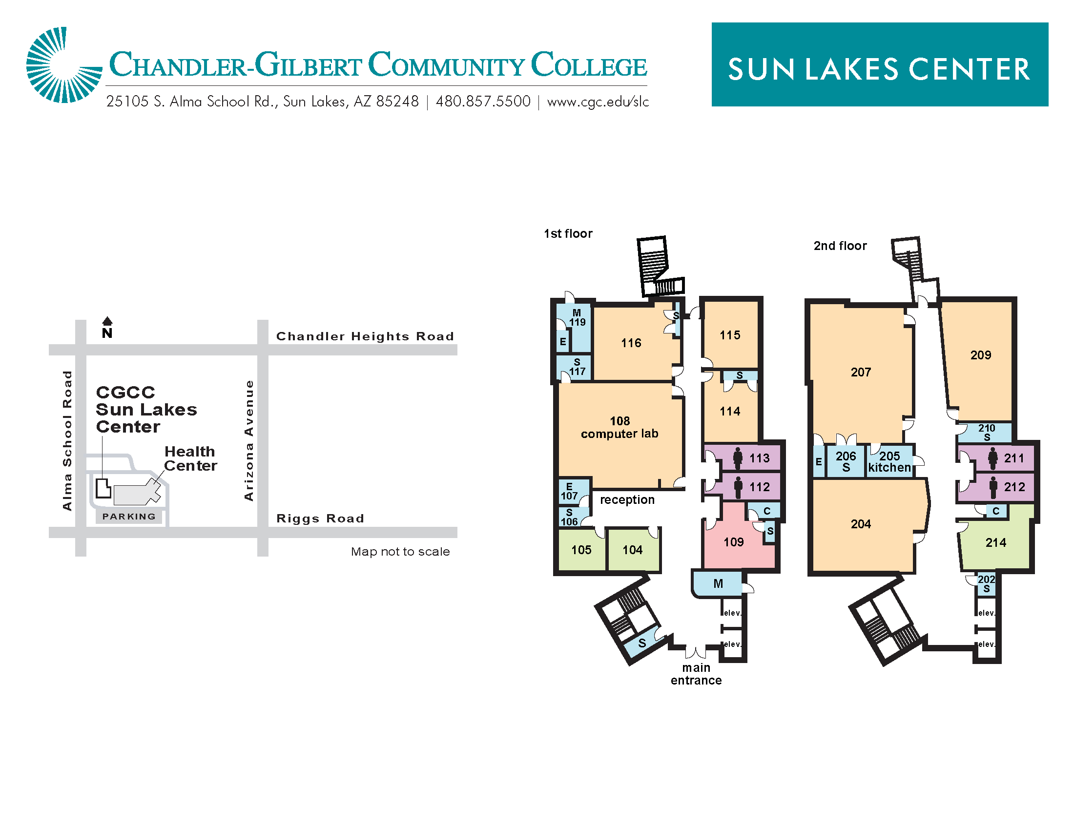 Sun Lakes Center Map