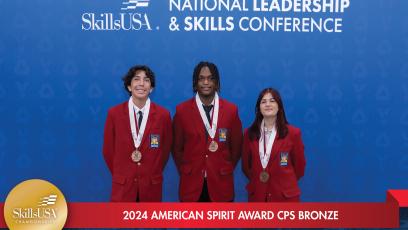 CGCC students Michael Ortiz, Javon Maxey and Kaitlyn Thogerson